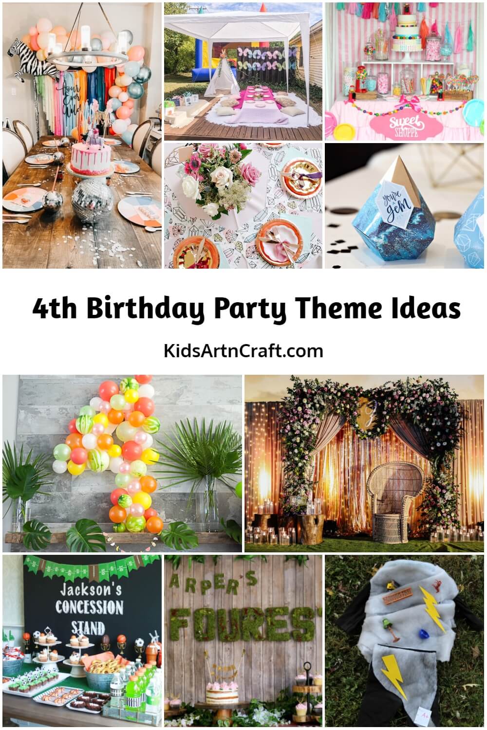 4th Birthday Party Theme Ideas