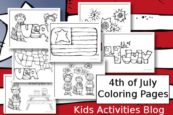American Flag Crafts For Kids  7 Festive & Fourth of July Coloring Pages For Kindergarten