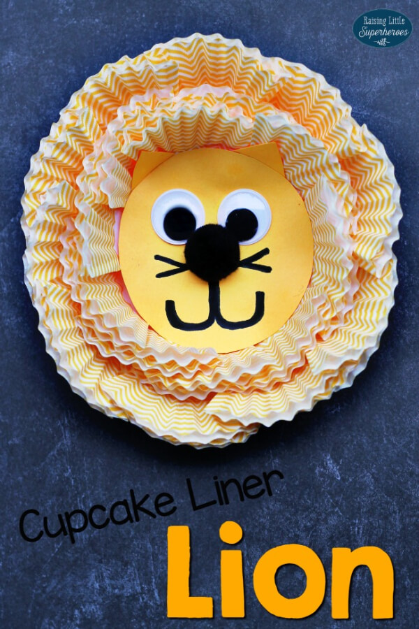 Lion Crafts & Activities for Kids Cupcake Liner Lion Craft For Kids