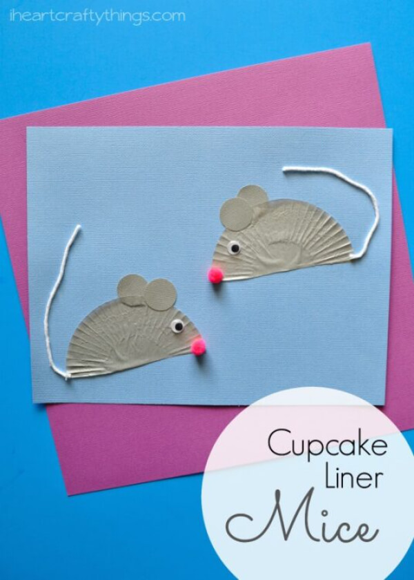 Cupcake Liner Mouse Craft For Kids Rat Crafts & Activities for Kids