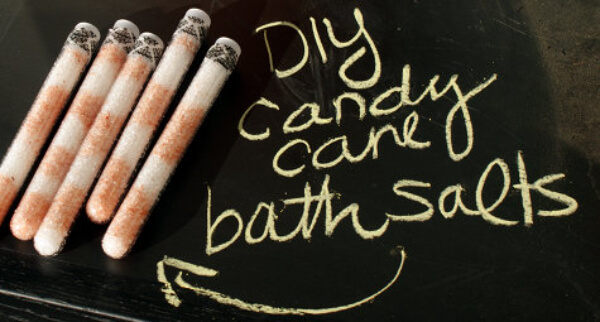 Easy Candy Cane Bath Salts Recipe