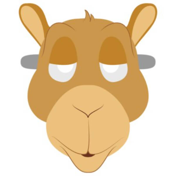 Camel Crafts & Activities for Kids Paper Camel Mask Template