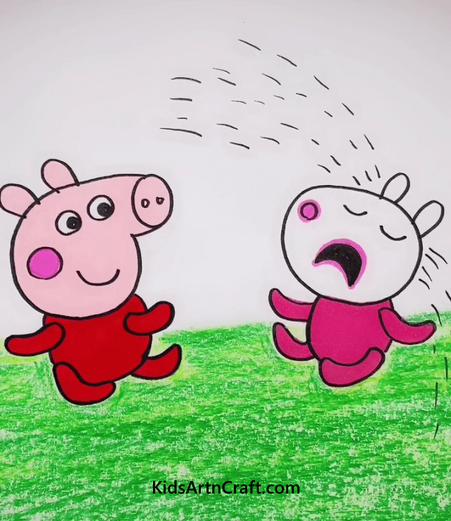 Suzy Sheep is Crying Little Pig Let's Draw It Quick