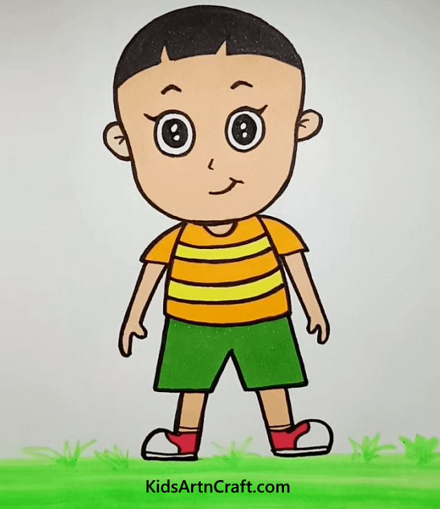 Easy Way To Draw Anime Male Figure School Going Boy