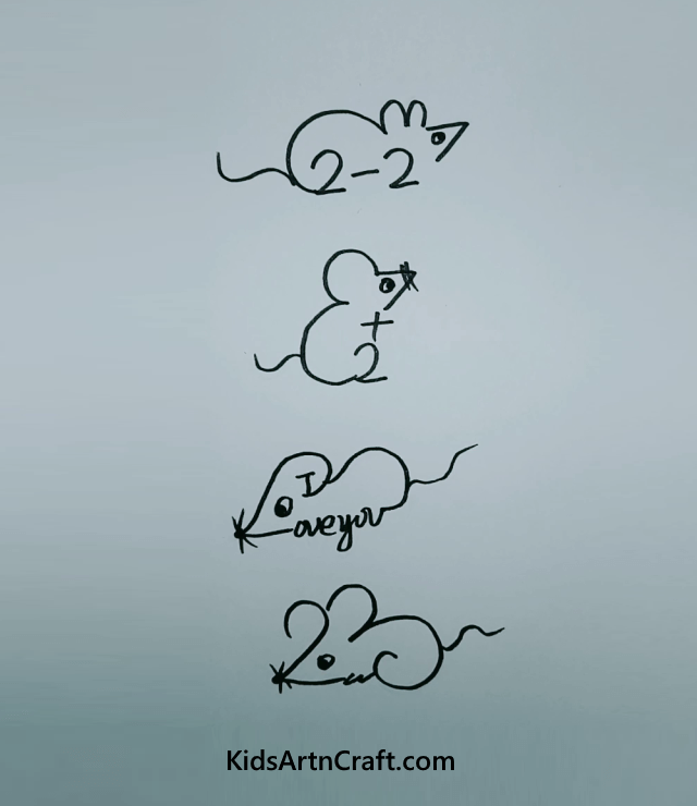Different Ways To Draw A Rat Cute Animal Drawings for Kids