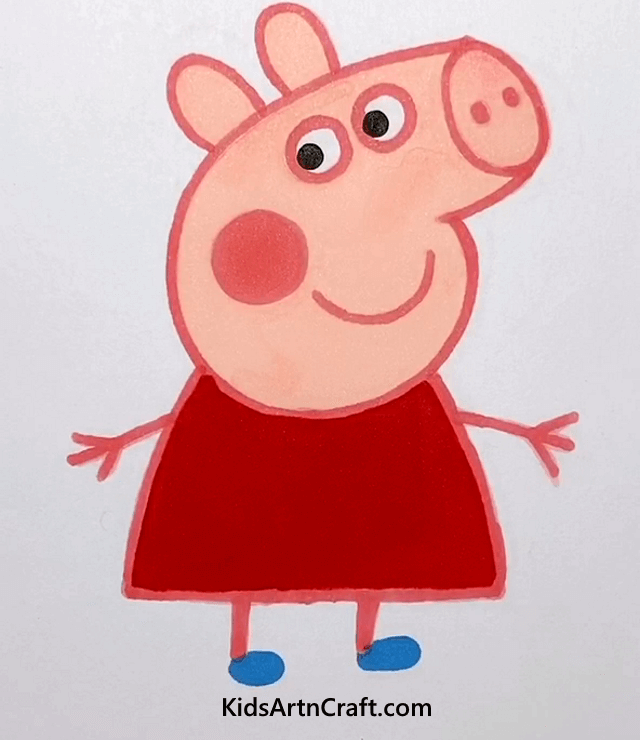 Cute Little Collection Of Easy Drawings For Kids The Famous Peppa Pig