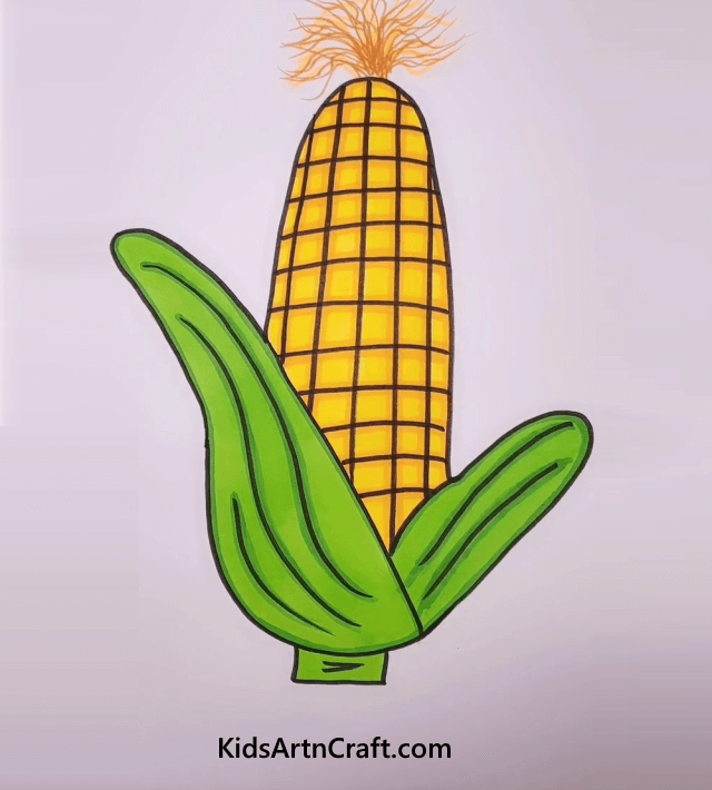 Drawing Concepts For The Kids Of Age Group 7+ Corn