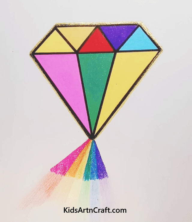 Crazy Drawing Ideas Multicolored Diamond