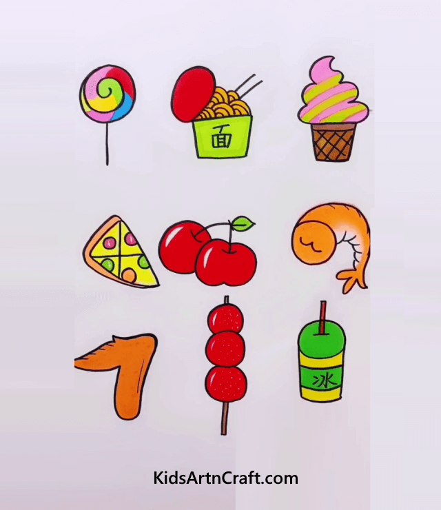 ART AND CRAFT FOR KIDS Foodie lovers