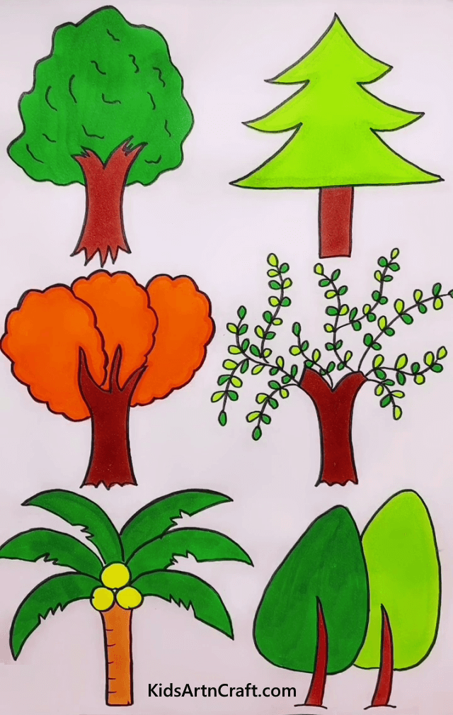 ART AND CRAFT FOR KIDS Trees