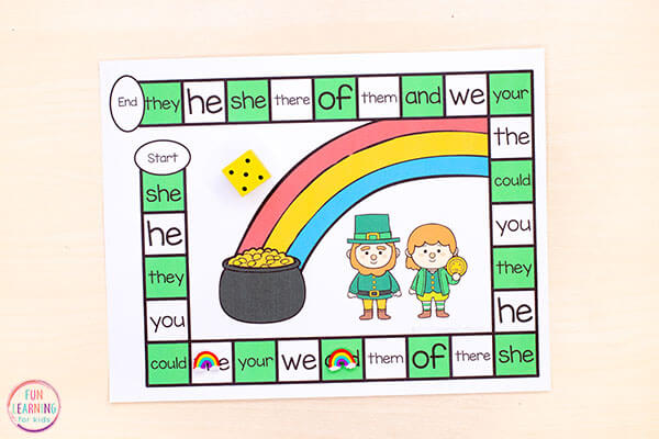 St. Patrick's Day Activities For Classroom St. Patrick’s Day Board Game For Kids