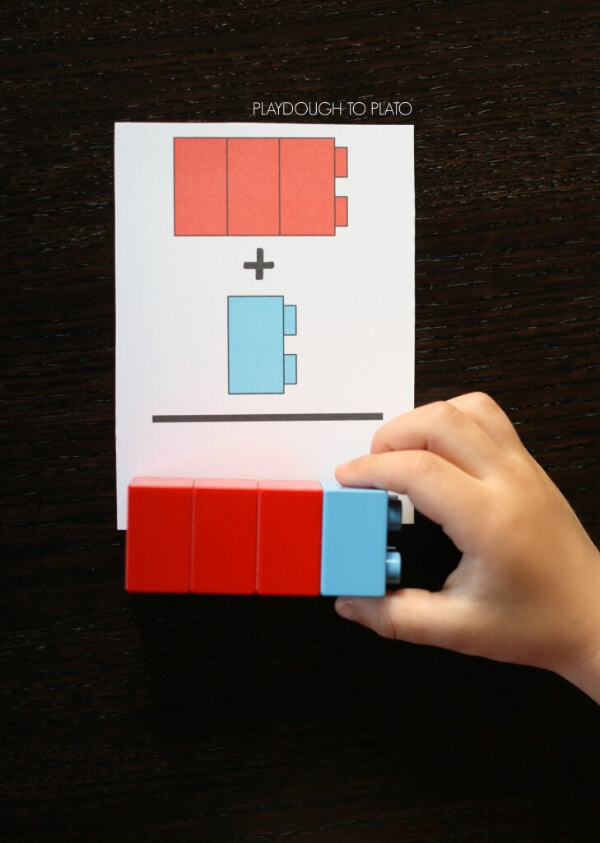 Lego Addition Cards Learning Activity For Kids
