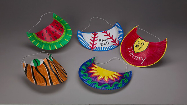 Sports Themed Craft Ideas For Kids Colorful Sun Visor Sport Crafts For Preschoolers