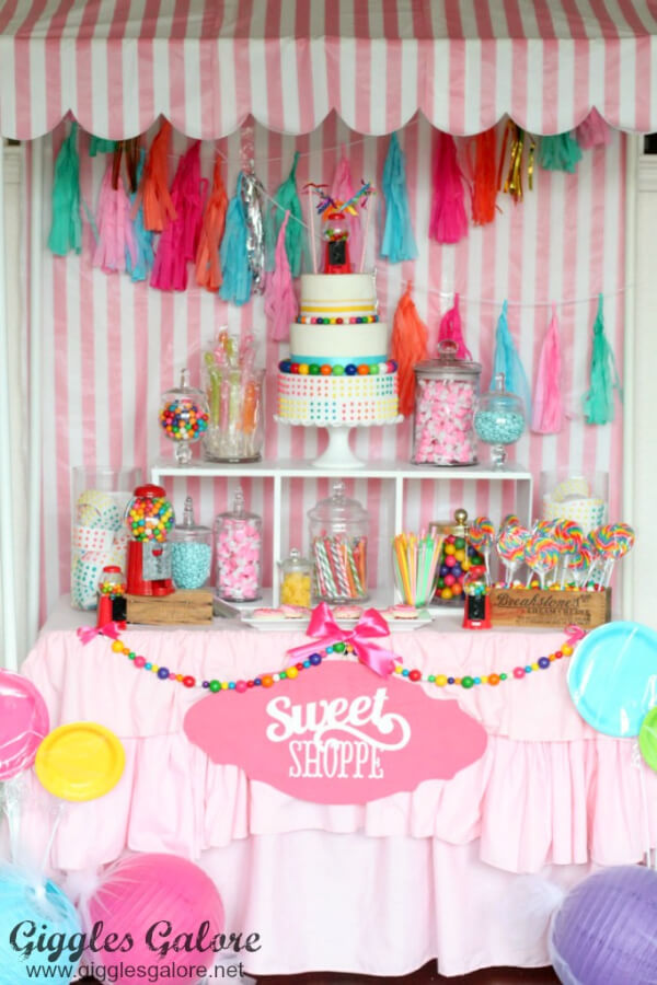 Sweet Shoppe Birthday Party Theme At Home