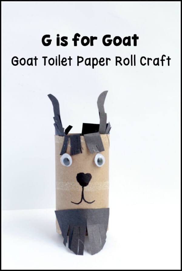 Toilet Paper Roll Farm Animal Crafts G Is For Goat Toilet Paper Roll Craft For Kids