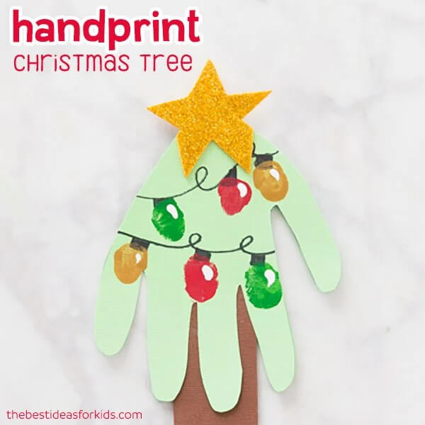 Handprint Christmas Tree Craft Ideas