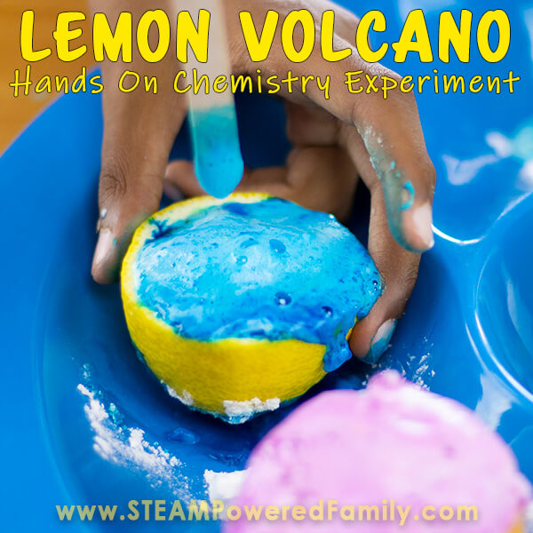 Lemon Volcano Fun Science Experiment Science Projects for 4th Grade Students
