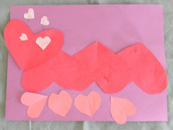Heart Caterpillar Valentine's Day Craft For Preschoolers Valentine's Caterpillar & Butterfly Craft Ideas