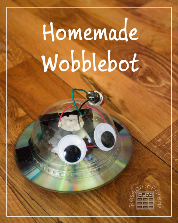 Homemade Wobblebot Craft Idea Using Recycled CDs DIY Ideas to Recycle CDs
