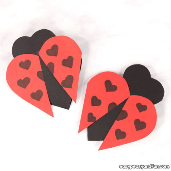 How To Make A Heart Ladybug Craft For Kids Ladybird Crafts & Activities For Kids