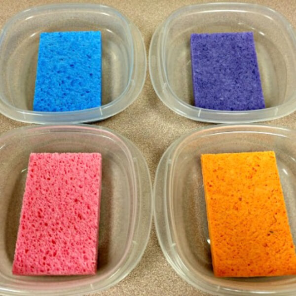Super Easy Glue Sponge Activity For Classroom