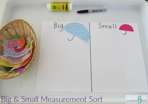 Big And Small Measurement Activity Idea
