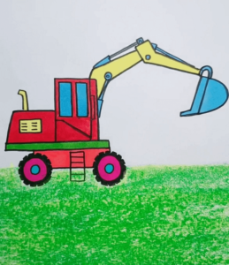 Construction Vehicle Drawings for Kids - Kids Art & Craft