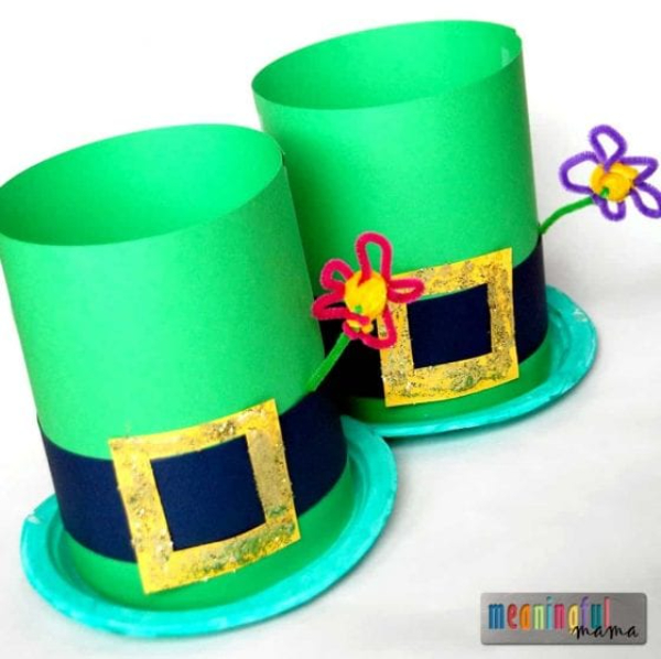 Leprechaun Hat Paper Craft Ideas For Kids