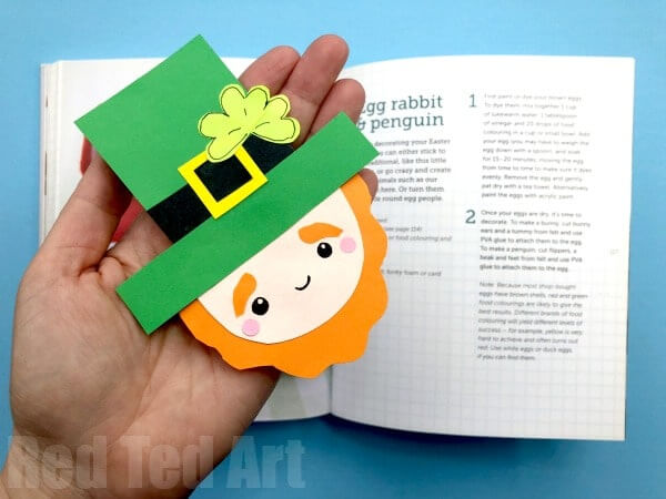 Leprechaun Corner Bookmark for St Patrick Day