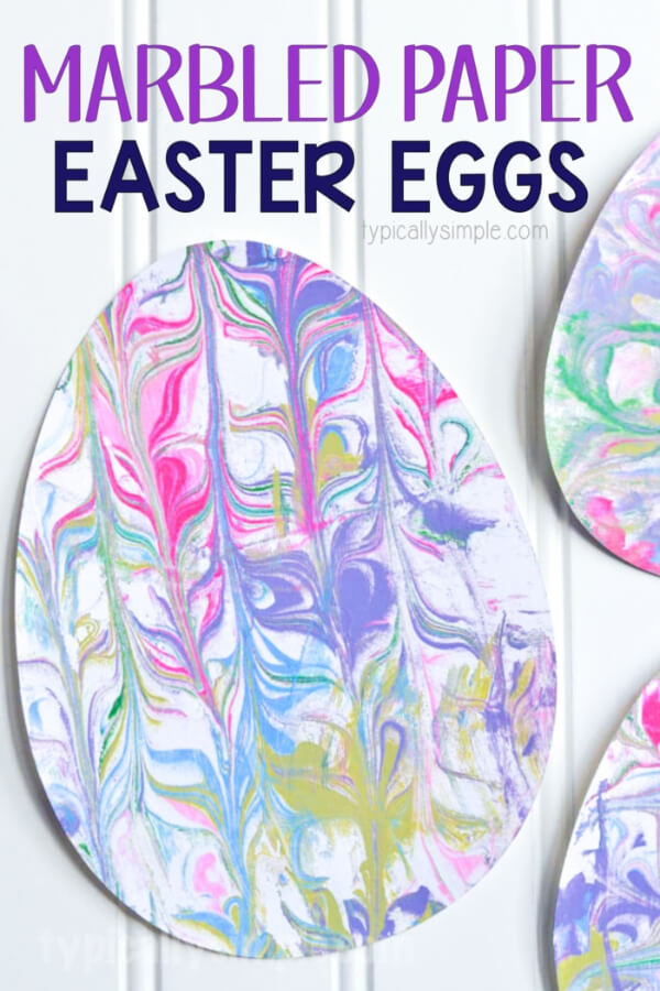 Spring Craft Ideas For Kids How To Make Marbled Paper Easter Eggs