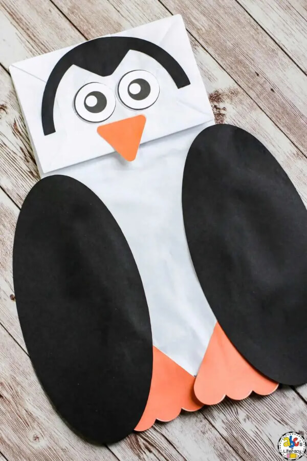 Paper Bag Penguin Craft Penguin Craft Ideas For Kids