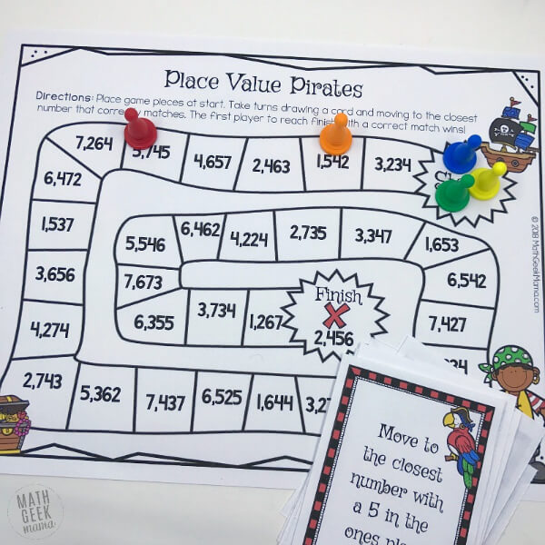 Place Value Math Learning Game Idea For Kids