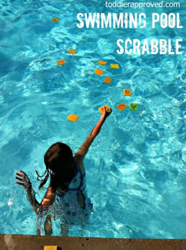 Easy To Make Scrabble For Swimming Pool Spunky Sponge Crafts & Activities For Kids