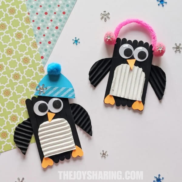 Popsicle Stick Penguin Craft