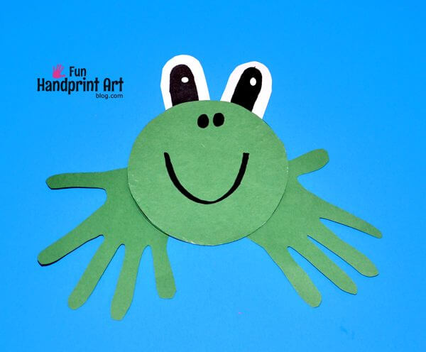 Fun-To-Make Handprint CDs Frog Craft Idea For Kids DIY Ideas to Recycle CDs
