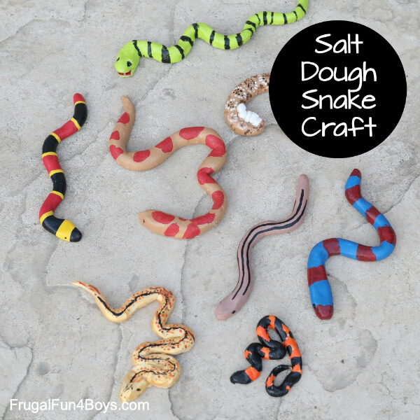 Salt Dough Snake Craft For Toddler