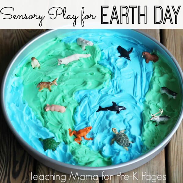 Sensory Art Play For Earth Day