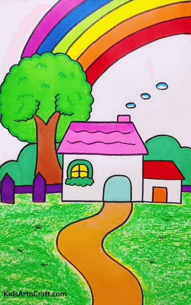 Draw Beautiful Sceneries With Some Vibrant Colors Blissful Colors Of A Rainbow