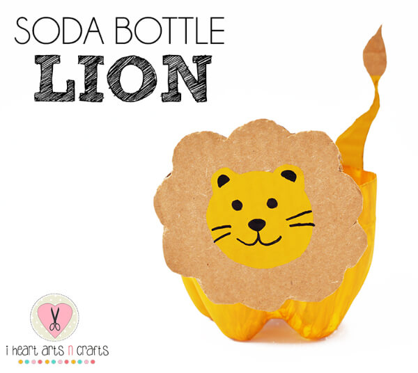 Lion Crafts & Activities for Kids Soda Bottle Lion Kids Craft