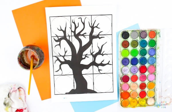Spooky Tree Kandinsky  Art For 5th Grade