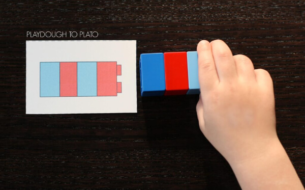 Super Fun Lego Pattern Card Math Activity For Preschoolers