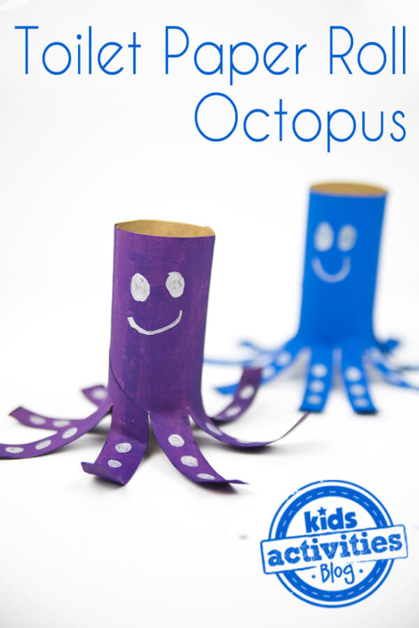 DIY Colorful Octopus Craft With Toilet Paper Roll