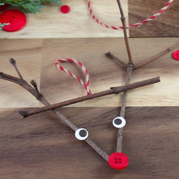  Twig Reindeer Ornament
