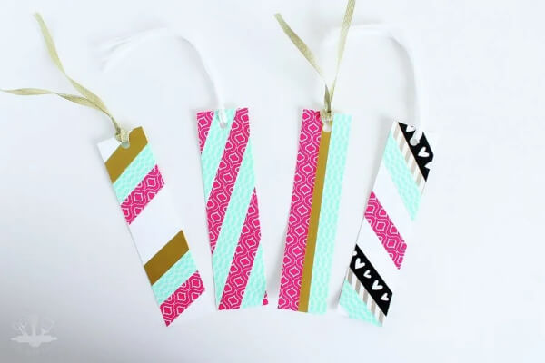 Washi Paper Tape Bookmark Craft Idea For Beginners