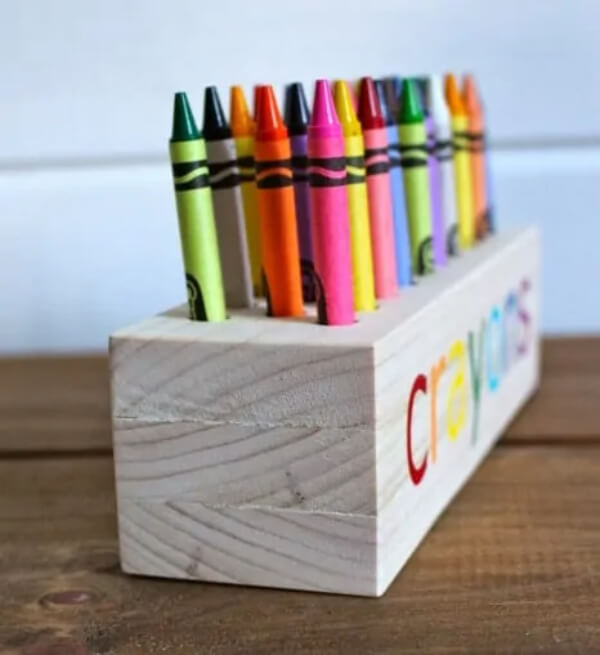 DIY Crayon Holder Craft For Kids