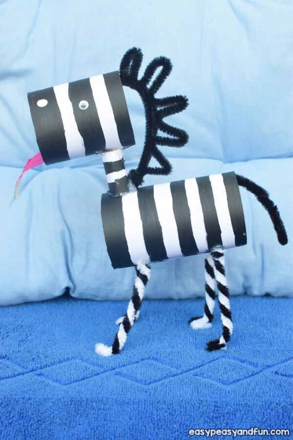 Toilet Paper Roll Zebra Craft Ideas