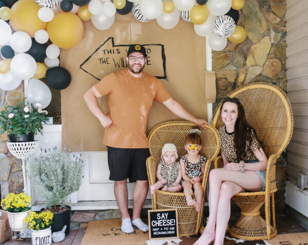 A Modern Jungle Themed 3rd Birthday Party