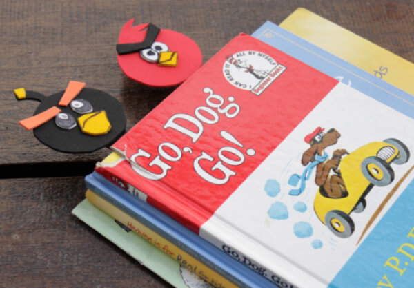 Angry Birds Craft Bookmarks For Kids