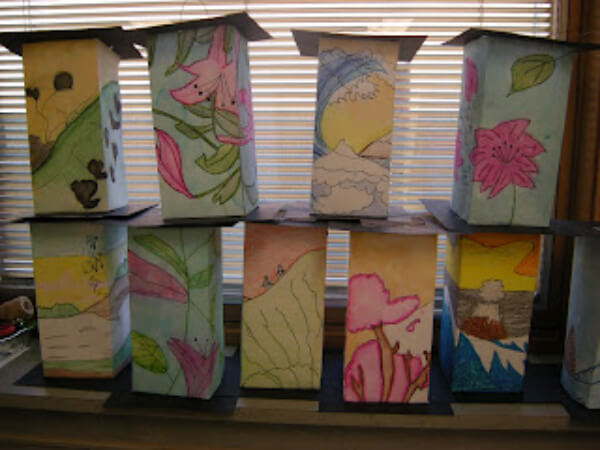 Asian Lanterns Paper Craft Ideas For Kids