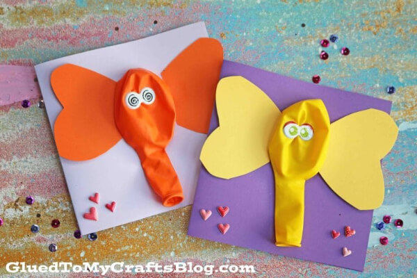 Creative Things to Do with Balloons DIY Balloon Elephant Card Idea For Kids